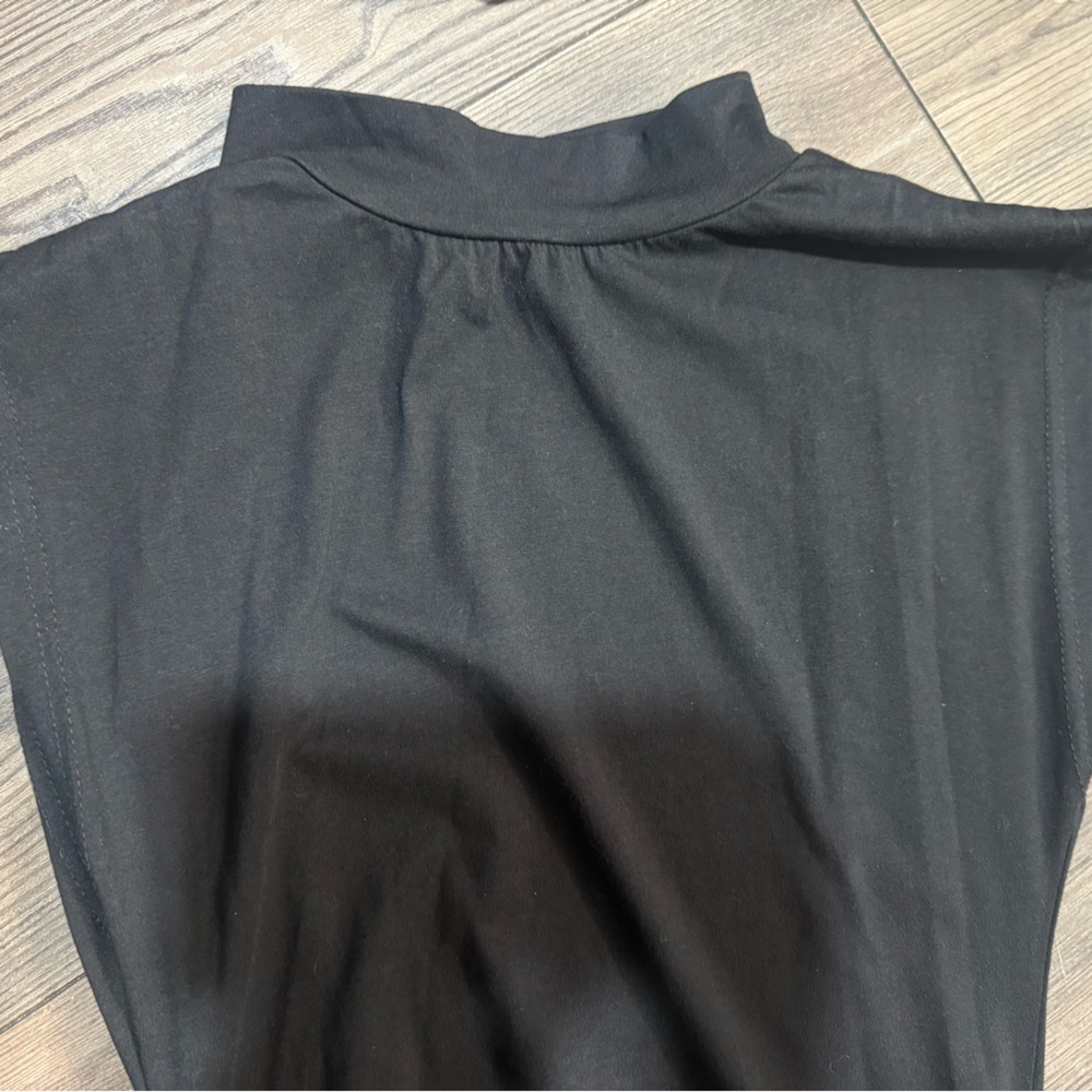 Boohoo Black Cutout Mock Neck Sleeveless Maxi Dress NWT Size 12 US 8 - Picture 5 of 5